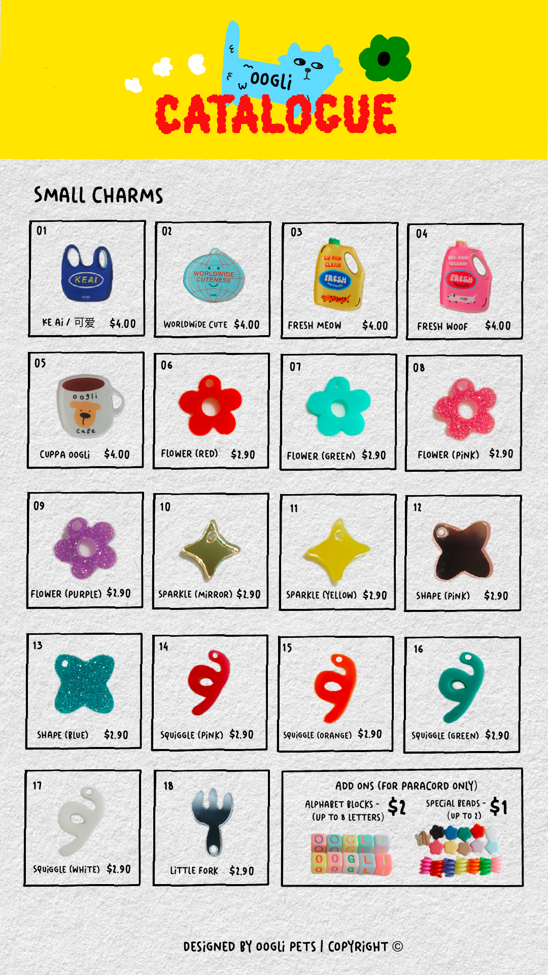 o'ring starter set (1 big + 1 small charm)